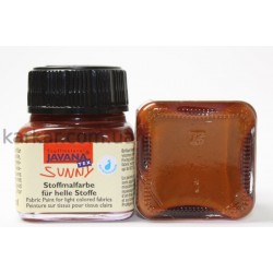 Фарба по світлим тканинам "Sunny" Javana 20мл, Глибокий коричневий Фарба по світлим тканинам "Sunny" Javana 20мл, Глибокий коричневий