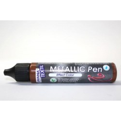 Краска EFFEKT COLOR "Metallic Pen" по текстилю и коже Javana 25 мл КОРИЧНЕВЫЙ Краска EFFEKT COLOR "Metallic Pen" по текстилю и коже Javana 25 мл КОРИЧНЕВЫЙ