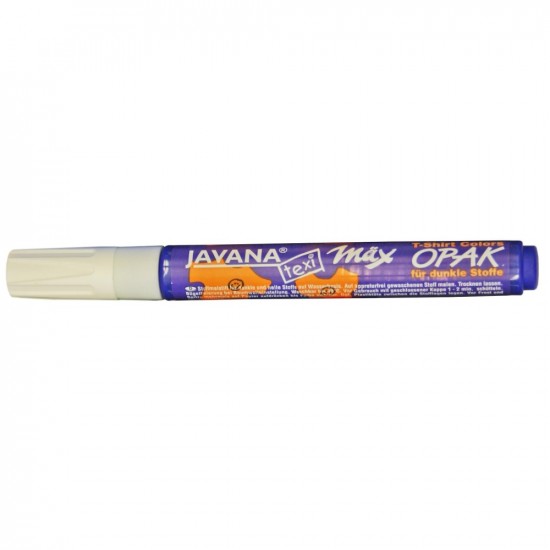 Маркер покрывной "Opak" для светлой и темной ткани (2-4 мм)Javana (стирка 40*) БЕЛЫЙ Маркер покрывной "Opak" для светлой и темной ткани (2-4 мм)Javana (стирка 40*) БЕЛЫЙ