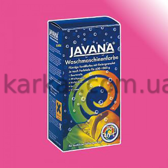 Краситель Javana для обработки в стиральной машине 30-40*C 150мл  РОЗОВЫЙ