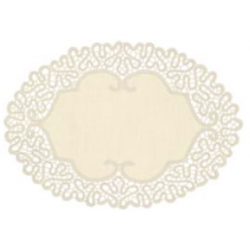Переводные деколи Lace "Прозрачное кружево" овал 33х46см