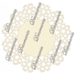 Переводные деколи Lace "Прозрачное кружево 2" d 13,5см