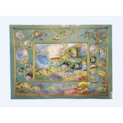 Декупажная карта Finmark 50х70 NS108 фея с лампой от Н. Синглтон