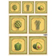 16.7 Декупажная карта(лазерн.печать)29,5х42 "Открытки. Прованс"