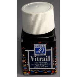Lefranc фарба вітражна Vitrail 50 мл, 465 Deep blue (Темно-синій) Lefranc фарба вітражна Vitrail 50 мл, 465 Deep blue (Темно-синій)