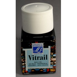 Lefranc фарба вітражна Vitrail 50 мл, 028 Sky blue (Небесно-блакитний) Lefranc фарба вітражна Vitrail 50 мл, 028 Sky blue (Небесно-блакитний)