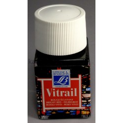 Lefranc фарба вітражна Vitrail 50 мл, 433 Bright red (Яскраво-червоний) Lefranc фарба вітражна Vitrail 50 мл, 433 Bright red (Яскраво-червоний)
