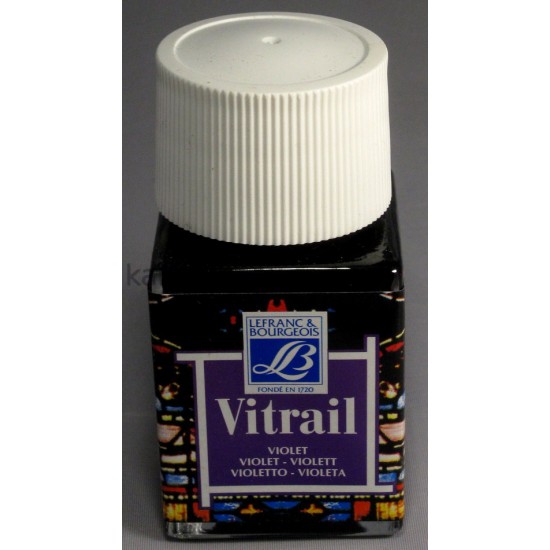 Lefranc фарба вітражна Vitrail 50 мл, #601 Violet (Фіолетовий)
