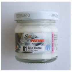 Ferrario патина базова Craft Patine base 40 мл, 001 White (Білий) Ferrario патина базова Craft Patine base 40 мл, 001 White (Білий)