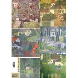 16.2 Декупажная карта(лазерн.печать)29,5х42 "Густав Климт Пейзажи" 16.2 Декупажная карта(лазерн.печать)29,5х42 "Густав Климт Пейзажи"