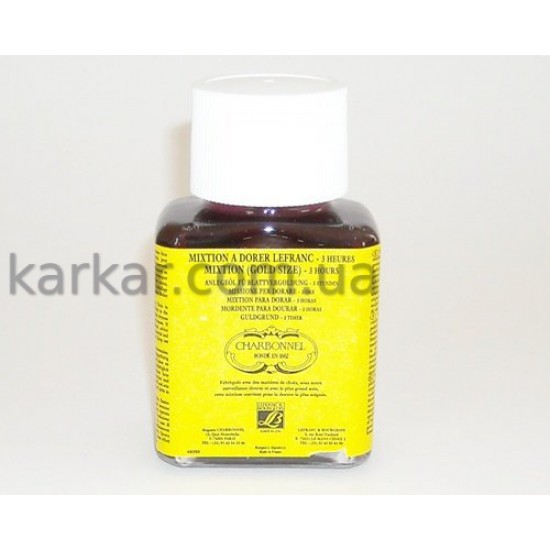 Charbonnel клей для позолоти на маслянiй основi Mixtion 3h Oil Gold size leadfree, 75 мл