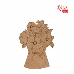 Заготовка „Букет квітів“ 5, ДВП, 7,5х10,5 см, ROSA TALENT Заготовка „Букет квітів“ 5, ДВП, 7,5х10,5 см, ROSA TALENT