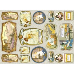 Папір для декупажу, Вінтажна косметика,  30,8*44см, 45г/м2