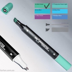 Маркер художній Graphmaster Mint Green Light 56