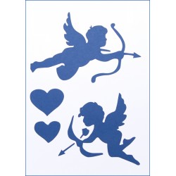 Трафарет 22*31см, ST023. Купідони Трафарет 22*31см, ST023. Купідони