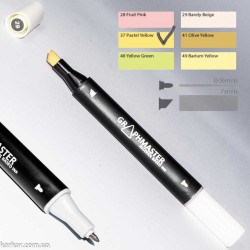 Маркер художній Graphmaster Pastel Yellow 37