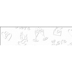 Картон тисненый "Свадебный" 220г 23х33см БЕЛЫЙ Картон тисненый "Свадебный" 220г 23х33см БЕЛЫЙ