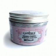 Cadence текстурна паста для тканини металік Fabric Metallic Relief Past, 150 мл, Срібло Cadence текстурна паста для тканини металік Fabric Metallic Relief Past, 150 мл, Срібло