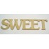 0015-Слово "SWEET", фанера 10мм, 39*9см