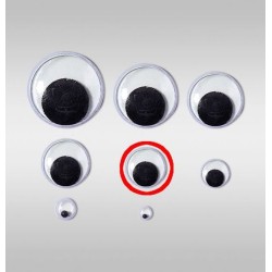 Очі рухливі круглі, діаметр 10 мм, 1 шт.