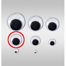 Очі рухливі круглі, діаметр 12 мм, 1 шт.