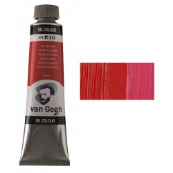 Фарба олійна VAN GOGH, (313) AZO Червоний темний, 40 мл, Royal Talens Фарба олійна VAN GOGH, (313) AZO Червоний темний, 40 мл, Royal Talens