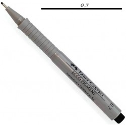 166799 Ручка лінер 0,7 ECCO PIGMENT чорний, Faber-Castell 166799 Ручка лінер 0,7 ECCO PIGMENT чорний, Faber-Castell