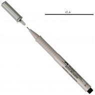 166699 Ручка лінер 0,6 ECCO PIGMENT чорний, Faber-Castell