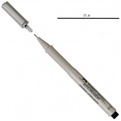 166699 Ручка лінер 0,6 ECCO PIGMENT чорний, Faber-Castell 166699 Ручка лінер 0,6 ECCO PIGMENT чорний, Faber-Castell