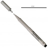 166899 Ручка лінер 0,8 ECCO PIGMENT чорний, Faber-Castell