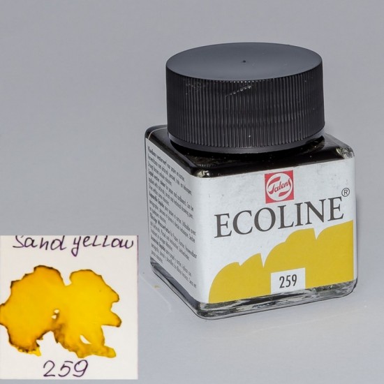 259 Фарба акварельна рідка Ecoline, Пісочно-жовта, 30 мл, Royal Talens 259 Фарба акварельна рідка Ecoline, Пісочно-жовта, 30 мл, Royal Talens
