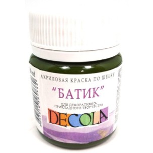 Фарба акрилова, Хакі, 50 мл, для шовку, Decola
