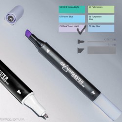 Маркер художній Graphmaster Dark Violet Light 75