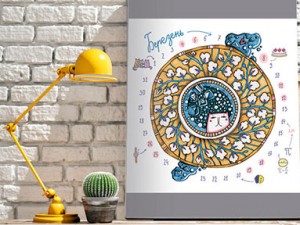 Як я маркерами свій календар із котиками малювала Як я маркерами свій календар із котиками малювала