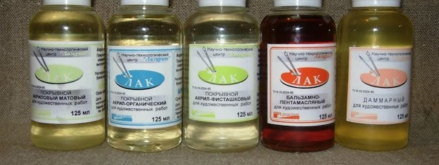 ЛАКИ ДЛЯ ОЛІЙНОГО ЖИВОПИСУ. РІЗНОВИДИ І ОСОБЛИВОСТІ ВИКОРИСТАННЯ