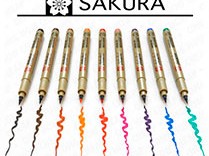Лінери - пензлі PIGMA Brush від компанії Sakura.