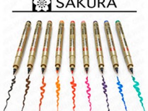 Лінери - пензлі PIGMA Brush від компанії Sakura. Лінери - пензлі PIGMA Brush від компанії Sakura.