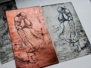 Фарби для друку та допоміжні матеріали для графічних технік.